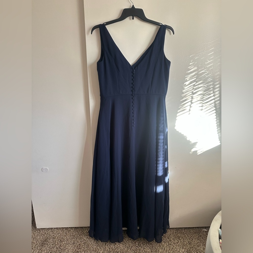 Alfred Angelo Deep Blue Maxi Dress - Picture 6 of 13